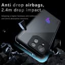 KNOXS Cover per Asus ROG Phone 8 Pro/Phone 8, Traslucido [Anti Ingiallimento] TPU Antiurto Custodia, PC Smerigliato Anti-impronta per Asus ROG Phone 8 Pro/Phone 8 Cover (Nero Smerigliato) - 3