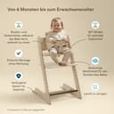 Stokke Tripp Trapp Hochstuhl, Warm Brown - Inklusive Stuhl + Baby Set2 für Kinder von 6-36 Monaten - Verstellbar, ergonomisch & leicht zu reinigen - 2