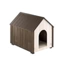 Ferplast KOYA FSC Wooden Dog House - Opening Roof, Sloping, Waterproof & Anti-UV Resin Treatment - Ventilation Grille - Insulating Feet - Finished Door - S, 44 x 57.5 xh 56 cm - 1