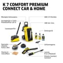Kärcher idropulitrice K 7 Comfort Premium Connect Car & Home, max 180 bar, 600 l/h, superficie: 60 m²/h, tubo ad alta pressione extra flessibile, avvolgitubo, controllo tramite app, Car & Home Kit - 9