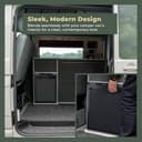 NOMAD Campervan Fridge Freezer CR50X 12/24V Integrated Refrigerator 43.4L Digital Control Panel Night Mode Reversible Door Battery Protection Ideal for Campervans Motorhomes Boats Energy Class E Black - 3