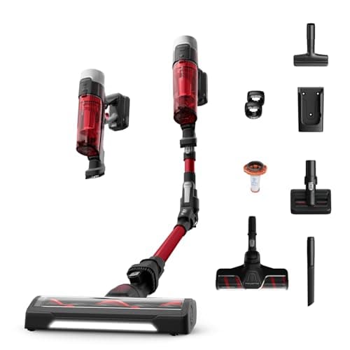 Rowenta X-Force Flex 9.60 Complete RH2099WO Cordless Stick Vacuum Cleaner, Red/Black