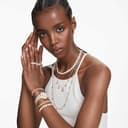 Swarovski Imber Bracciale Tennis, Gioiello con Cristalli Cry Bianchi, Tagli Arrotondati Misti, Montatura a Castone, Chiusura Scorrevole, Placcatura in Tonalità Oro, 24 x 0,6 cm - 7