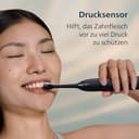 Philips Sonicare 5300 elektrische Zahnbürste, Schallzahnbürste mit 2 Intensitätsstufen, Andruckkontrolle, EasyStart, Smartimer und BrushPacer, Schwarz, Modell HX7101/01 [Neue Technologie] - 5