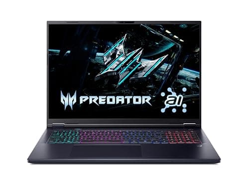 acer Predator Helios Neo 18 AI (PHN18-72-996F) Gaming Laptop, 18" WQXGA IPS 240Hz Display, Intel Core Ultra 9 275HX, 32 GB RAM, 2 TB SSD, NVIDIA GeForce RTX 5070, Windows 11, QWERTZ Tastatur, schwarz