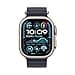 Apple Watch Ultra 2 GPS + Cellular 49mm Smartwatch, Sports Watch with Natural Rugged Titanium Case with Navy Ocean Band. Fitness Tracker, Precision GPS, Extra-Long Battery Life - 2