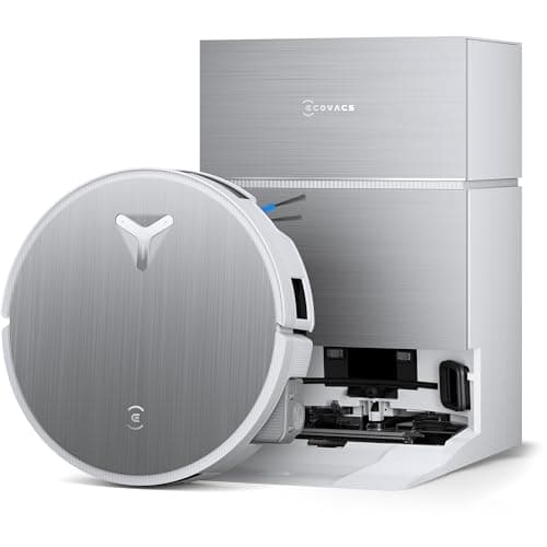 ECOVACS DEEBOT X11 PRO OMNI Robot aspirapolvere lavapavimenti, tecnologia PowerBoost, copertura 1.000 m², aspiraz. BLAST 19.500 Pa, OZMO ROLLER 2.0, AGENTE YIKO AI, TruePass 4Wd, Bianco