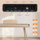 Glarry Digital Piano 88 Weighted Keys, Electronic Keyboard for Beginner, Keyboard Piano with Headphones, Stand, MIDI Connection, 3-Pedal Unit, 128 Rhythms (Natural) - 5