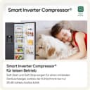 LG GSLE91EVAC Side by Side Kühlschrank, Klasse C, 628 L, Multi-Door Kühlschrank mit Gefrierfach, Eis-, Crushed Ice- Wasserspender mit UVnano, Total NoFrost, Smart Inverter Kompressor, Wi-Fi - 5