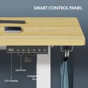 FLEXISPOT 100X60cm Escritorio Elevable Eléctrico con Tablero Entero, Standing Desk, Mesa Elevable Escritorio de Elevable con 4 Opciones de Memoria Inteligente para Oficina y Hogar(Arce) - 6