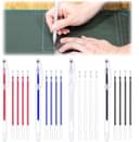 Rotulador Textil, Rotuladores Tela, Para Telas En 4 Colores Diferentes, Boli tela borrable plancha, Marcadores de Costura Borrables con Calor, Incluye Bolígrafos Vacíos y Recargas (24) - 1