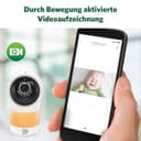 LeapFrog LF1911 Smart WiFi Baby Monitor with Video in FHD 1080P, Free App with Motion and Noise Detection, Color Night Vision, Privacy Mode, Remote Control of Rotation-Tilt Zoom - 10