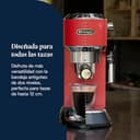 De'Longhi Dedica - Cafetera de Bomba de Acero Inoxidable para Café Molido o Monodosis, Cafetera para Espresso y Cappuccino, Depósito de 1.3 Litros, Sistema Anti-goteo, EC685.R, Rojo - 7