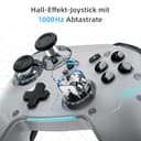 Machenike G5PROMAXSE Bluetooth Controller mit Ladestation, 1000Hz Hall Effect Joysticks & Trigger, Gaming Controller Wireless für PC/Switch/iOS/Android, 2 Rücktasten, Grau - 3