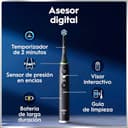 Oral-B iO 6 Cepillo De Dientes Eléctrico Negro con Mango Recargable, 3 Cabezales, 1 Estuche De Viaje, 5 Modos De Cepillado Con Blanqueamiento Dental, Sensor De Presión, Diseñado Por Braun - 8
