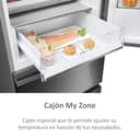 Haier 3D 60 Series 5 HTW5620CNMP - Frigorífico Combi, Cajones Direct Access, WIFI, Botellero, Motor Inverter, My Zone Pro, Humidity Zone, Total No Frost, AnxAl 59,5x205cm, 414L, Luz LED, Inox oscuro - 6