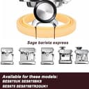 2 Pcs Anillos de Sellado Compatibles con Sage The Barista Express, Juntas Tóricas de Silicona de Repuesto para BES875UK SES875BKS SES875 SES875BTR2GUK1 Máquinas de Café Espresso - 6