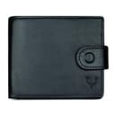 PELLE TORO All-in-One Handmade Mens Wallet with RFID Blocking, Coin Pocket, Fine Leather Card Wallet for Men with 8 Slots and Zip Section, in Wooden Gift Box, Black - 1