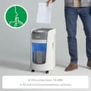Leitz IQ OptiMax Distruggi documenti Small Office 225 P5 taglio micro, Tecnologia di rotazione del cestino, Capacità aumentata del 45%, 225 fogli A4 (15 l), Distrugge 8-6 fogli, Autonomia di 20 Minuti - 6