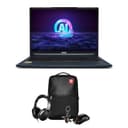 MSI 20th Anniversary Stealth AI Studio Gaming Laptop Bundle - (16" 16:10 QHD+ panel, Intel Core Ultra 9 185H, NVIDIA GeForce RTX 4070, 32GB RAM, 2TB SSD, Windows 11 Pro) - Star Blue - 1