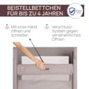 Chicco Next2Me Forever, 3-in-1-Babybett für Neugeborene, Bistellbett, das zu einem Montessori-Bett wird, bis 4 Jahre (22 kg), verstellbare Höhe, gute Luftzirkulation, 4 Räder, inklusive Matratze - 4