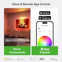 Nanoleaf 4D - Screen Mirror Camera + 5.2M Strip Light Kit for TV up to 85 inch / 216 cm, Smart TV LED Backlight RGB, Music Sync, Wifi App & Voice Control (Works with Alexa Apple/Google Home) - 6