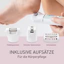 Panasonic ES-EY70 Nass/Trockenepilierer Damen, Dual Disc mit 60 Pinzetten, 90° schwenkbarer Kopf, 3 Geschwindigkeiten & LED-Licht, 30 Min. Betrieb, kabellos, Haarentferner, Fußpflegekopf. - 6