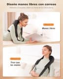 KNQZE® Masajeador cervical y espalda inalámbrico, 2025 Masajeador Shiatsu 4D, Maseajor cervical y espalda con calefacción, Calefacción de grafeno mejorada, Regalos para mujer hombre padres mama papa - 5