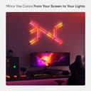 Nanoleaf Lines WiFi Smart RGBW 16M + Color LED regulable juego y decoración del hogar luces de pared Kit de inicio (9 líneas de luz LED) - 5