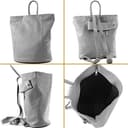 modamoda de T179 Damen Leder Rucksack Tasche, handmade in Italy (Dark Chocolate) - 3