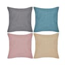 GREATOYAR Juego 2 Cojines de Imitación de Lino, Cojín con Relleno, Antiácaros e Hipoalergénica, para Sofá y Cama, Decoración del Hogar con Cremallera Invisible, 2 Unidades, 45x45cm, Color Beige - 3