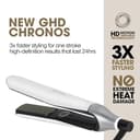 ghd Chronos Hair Straightener & Styler in White - Most Advanced Styler, 3X Faster Styling, More Shine, No Extreme Heat Damage - for All Hair Types - (UK Plug) - 3