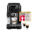 De'Longhi Magnifica Start - Perfetto Kaffeevollautomat mit LatteCrema-Milchaufschäumer, 4 One-Touch-Getränke, Cappuccino Kaffeemaschine, Soft-Touch-Bedienfeld, Schwarz-Grau (ECAM222.60.BG) - 1