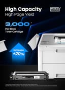 Timink Toner TN247 TN-243CMYK Toner Value Pack Compatible for Brother TN243 DCP-L3550CDW HL-L3230CDW HL-L3210CW MFC-L3750CDW HL-L3270CDW MFC-L3770CDW DCP-L3510CDW MFC-L3710CW Ink Cartridges (1 Black) - 3