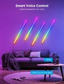 Govee LED RGBIC Glide Wall Lights Smart, Works with Alexa and Google Assistant, Intelligent Lively Illumination for Gaming Room, Music Sync and Dynamic Scenes, 6 pcs - 3