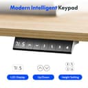 FLEXISPOT EN1 MAX 120x80cm Escritorio Elevable Eléctrico con Tablero Entero Mesa de Elevable, Standing Desk, Mesa Elevable Escritorio con 2 Ganchos y 4 Funciones de Memoria - 3