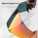 Motorcycle Helmet Visor Lens for SHOEI RF1400 X15 NXR2 CWR-F2 Z8,Helmet Visor Replacement Windscreen Lens Anti-Fog Anti-Scratch Accessories,E - 3