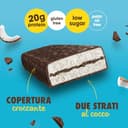 Enervit, The Protein Deal Coconut Party, Barrette Proteiche, Gusto Cocco e Cioccolato Fondente, 20g di Proteine, 0,2g di Zuccheri, Snack Goloso, Senza Glutine, 12 Barrette da 55g - 3