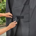 Weber Copertura per BBQ premium per serie Spirit & Spirit II 300, traspirante, resistente ai raggi UV e all'acqua, con chiusura in velcro per fissaggio - Nero (7183) - 5