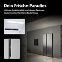 Haier Side-by-Side Kühl Gefrierkombination, freistehend I Kühlschrank Side by Side 177,5 x 90,8 x 65,9cm I Side by Side Kühlschrank, No Frost 528 L I Touch-Display, LED I SBS 90 SERIE 5 HSR5918DNMP - 8
