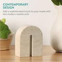 Navaris Estatua Decorativa de Mármol - Versátil Decoración Adornos Pisapapeles y Sujetalibros - Figuras Decorativas para Decoracion de Hogar Salon Casa u Oficina Moderna - 2