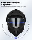 ILM Dual Sport Adventure Motocross Motorradhelm mit Pinlock kompatiblem Sonnenvisier ATV Dirt Bike Off Road Casco ECE Modell-WS902,Carbon, 2XL - 8