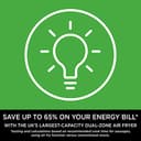 Ninja Foodi MAX Dual Zone Digital Air Fryer, 2 Drawers, 9.5L, 6-in-1, Uses No Oil, Max Crisp, Roast, Bake, Reheat, Dehydrate, Cook 8 Portions, Non-Stick Dishwasher Safe Baskets, Black AF400UK - 8