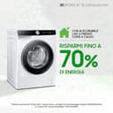 Samsung Lavatrice Slim AI Control WW90DG6G94LK/U3 Libera installazione, 9 Kg, Wifi, Ecodosatore, AI Energy Mode, Carica Frontale, Corpo: Bianco, Oblò e Pannello: Nero, 59,5l x 85h x 46,5p cm - 6