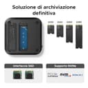 UGREEN USB4.0 Docking Station Compatibile con Mac Mini M4 e M4 Pro con alloggiamento M.2 NVME SSD 40Gbps 10 in 2 Dock USB C HDMI 8K 30Hz 4K 144Hz 5 Porte USB 10Gbps SD TF 4.0 3,5 mm Aux - 7