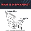 Soporte de navegación para motocicleta Garmin Zumo XT, XT2, patrón AMPS | 'Pancake' | 12 mm - 7