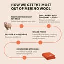 Woolly Mammoth - Manta de Lana Merino Grande de 66 x 90 Pulgadas, Manta de Campamento de 4 Libras | Manta para cabaña, Clima frío, Emergencia, Equipo de Campamento para Perros, Senderismo, - 7