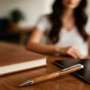 noTrash2003 Holz-Kugelschreiber aus Olivenholz mit Touchfunktion, blauschreibende Mine, versch. Set-Größen (3er Set) - 4