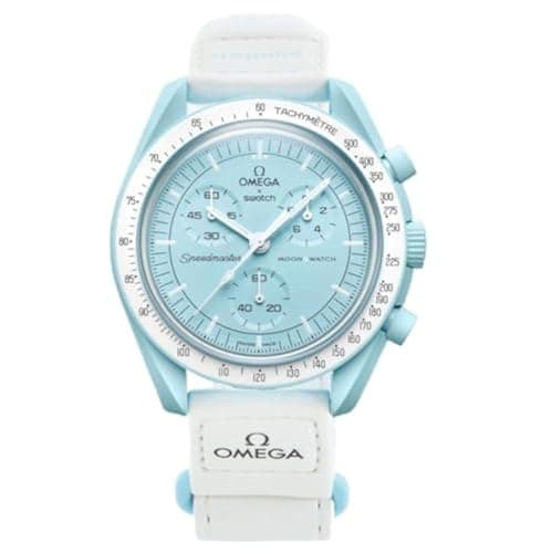 Omega x Swatch Moon Swatch Mission to Uranus Speedmaster Blue - Nuovo, Unisex