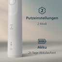 Philips Sonicare 5500 elektrische Zahnbürste, Schallzahnbürste mit 2 Putzmodi, Andruckkontrolle, EasyStart, SmarTimer und BrushPacer, Weiß, Modell HX7110/02 [Neue Technologie] - 8